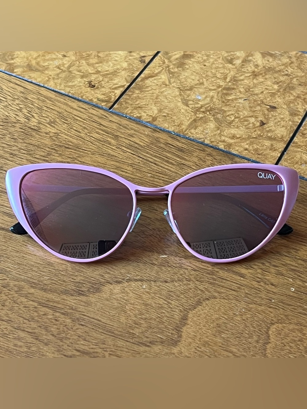 Quay Pink Cat Eye Sunglasses